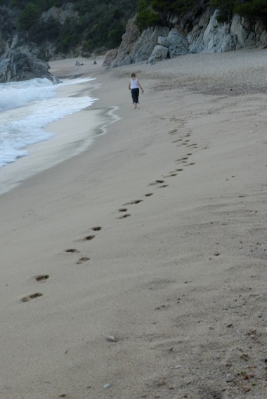 Spuren im Sand, Costa Brava